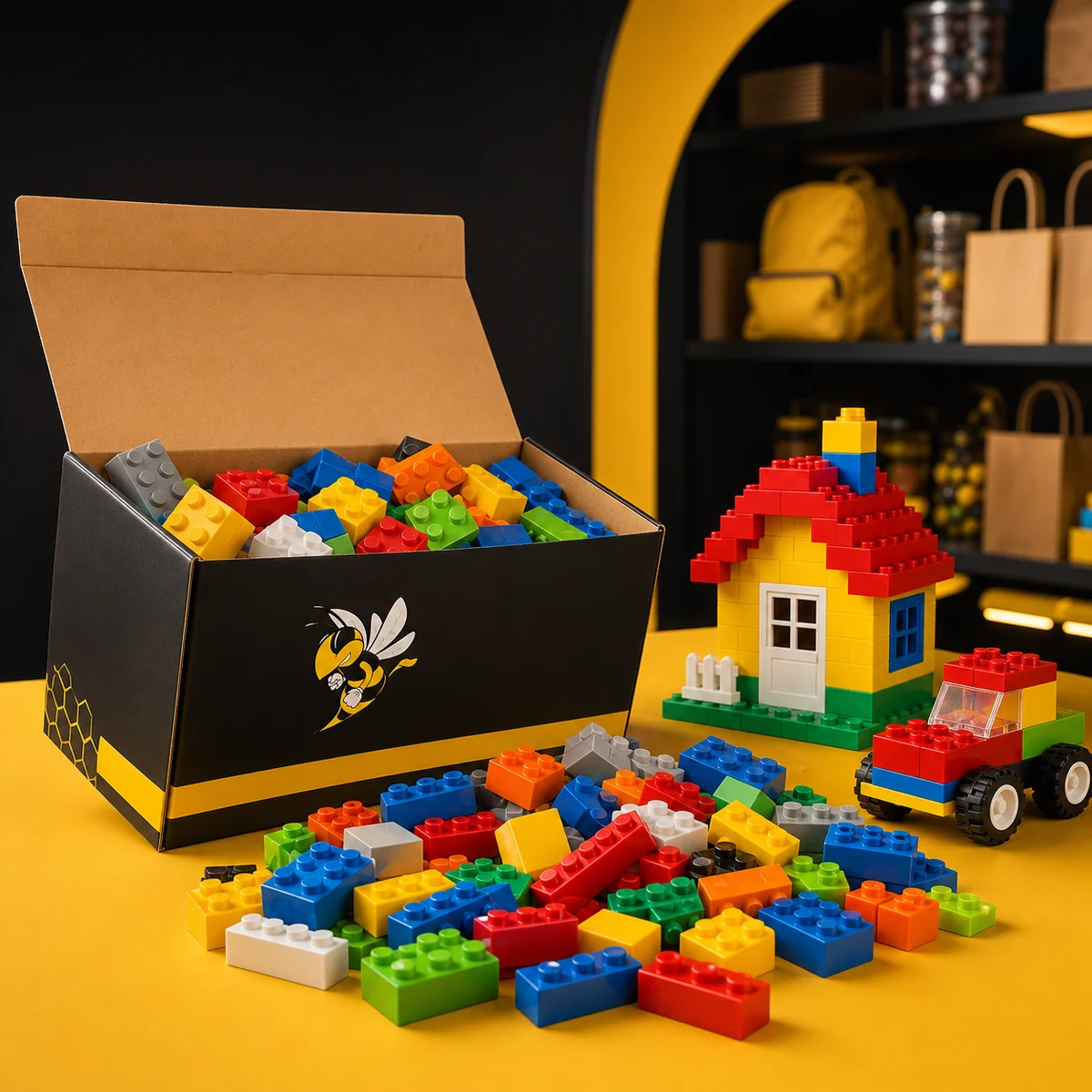 Blocos de Montar Criativos — Kit Colorido